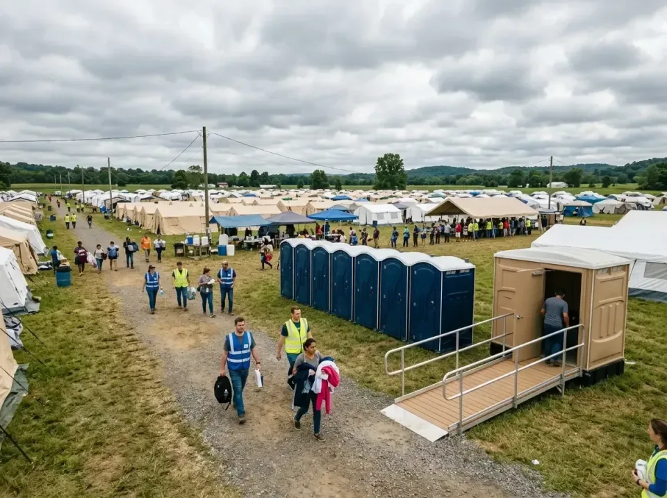 disaster-relief-camp-restrooms-010 — frequently asked questions, Dumpster & Portable Bathrooms Rental in Litchfield, IL